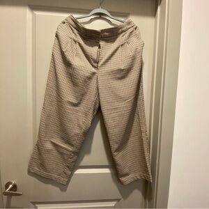 Rachel Zoe Brown Houndstooth Trousers